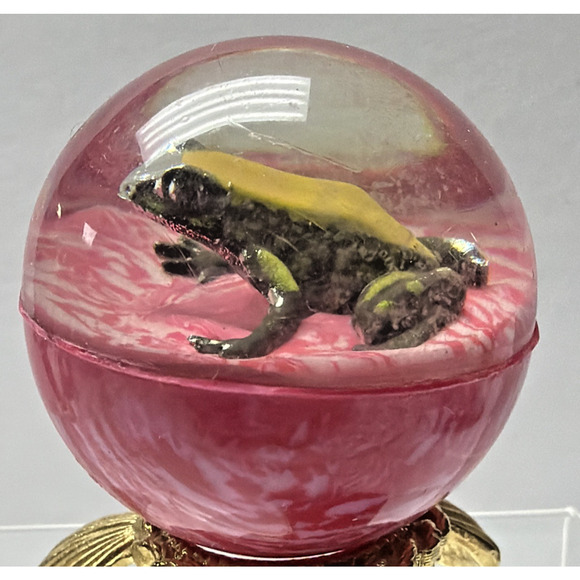 Vintage Pink Rubber Bouncy Ball Frog Inside Vending Machine Novelty Toy - Picture 4 of 14